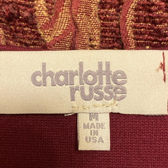 Charlotte Russe,Burgundy peplum jacket - Picture 4 of 4